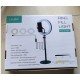 RING LIGHT LS-260-6 10.0" WITH PHONE HOLDER AND ADJUSTABLE STAND 3 COLOR LIGHT ADJUSTMENT BLACK